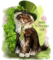 a st. patrick's day kitty
